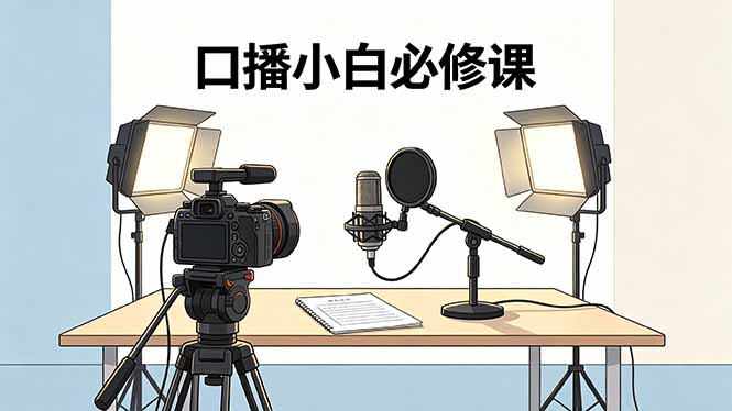 口播小白必修课：录像收音灯光设备+脚本撰写，搭专业级录制场景-e家网