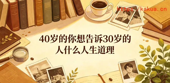 公众号付费文章：40岁的你想告诉30岁的人什么人生道理？-e家网