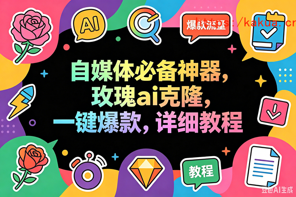 （18563期）玫瑰克隆工具，一键ai神器，爆款工具，自媒体必备，60多个功能详细教程-e家网