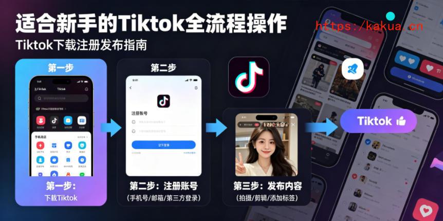 Tiktok下载注册发布，适合新手的Tiktok全流程操作-e家网