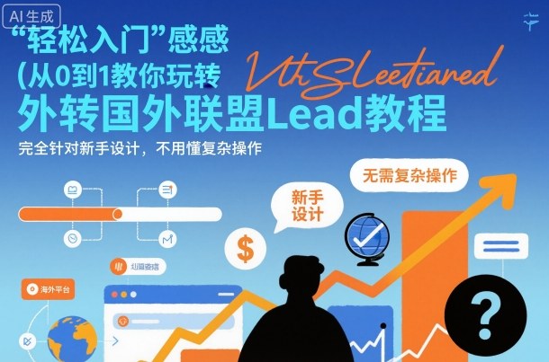 国外联盟賺美刀项目，从0到1教你玩转国外联盟Lead教程，纯新手可操作性100%-e家网