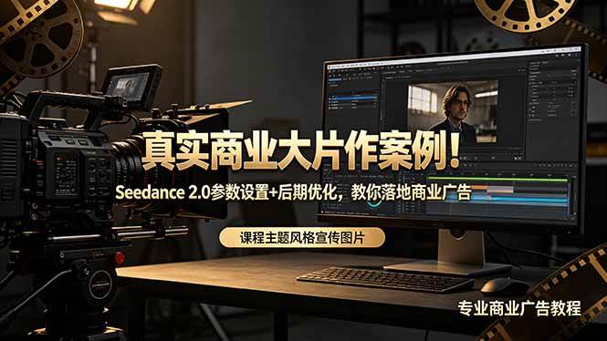 （18484期）真实商业大片作案例！Seedance 2.0参数设置+后期优化，教你落地商业广告-e家网