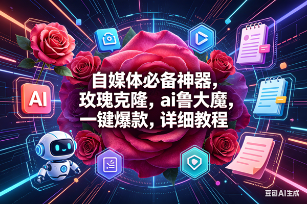 （18316期）玫瑰克隆神器，一键爆款ai工具，自媒体必备，60多个功能的教程-e家网