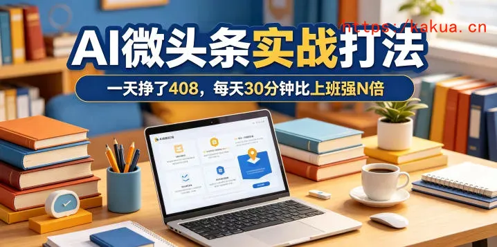 一天挣了408，AI微头条实战打法，每天30分钟比上班强N倍-e家网