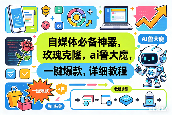 （18391期）玫瑰克隆神器，一键ai爆款工具，自媒体必备，60多个功能的详细教程-e家网