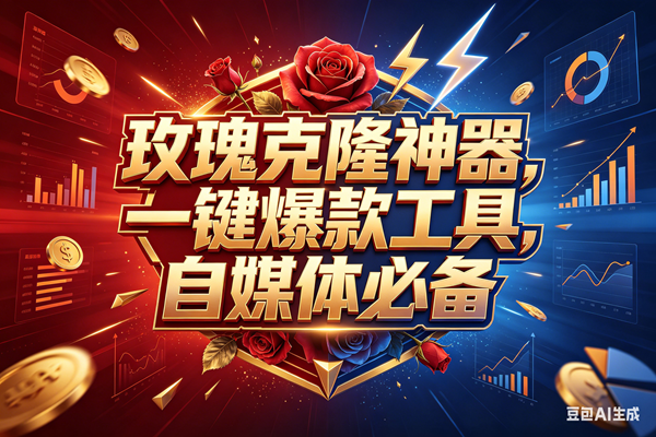 （18361期）玫瑰克隆神器，一键爆款ai工具，自媒体必备，60多个功能的详细教程-e家网